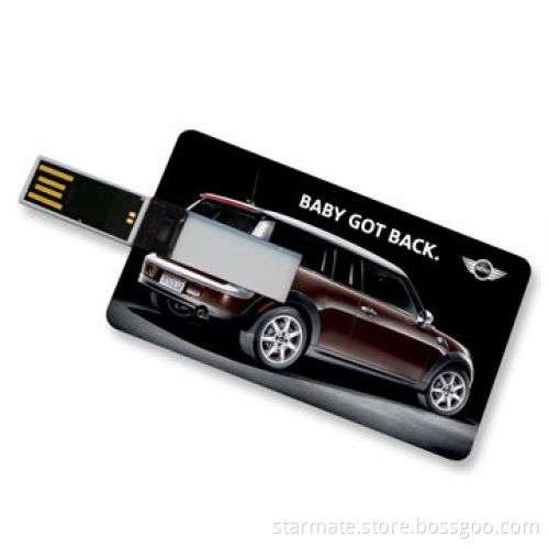 Credit Card USB Flash Drive, Made of ABS Material, Full Capacity, No Fake